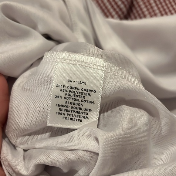 Nordstrom Red and white gingham mini dress size medium - Picture 7 of 7